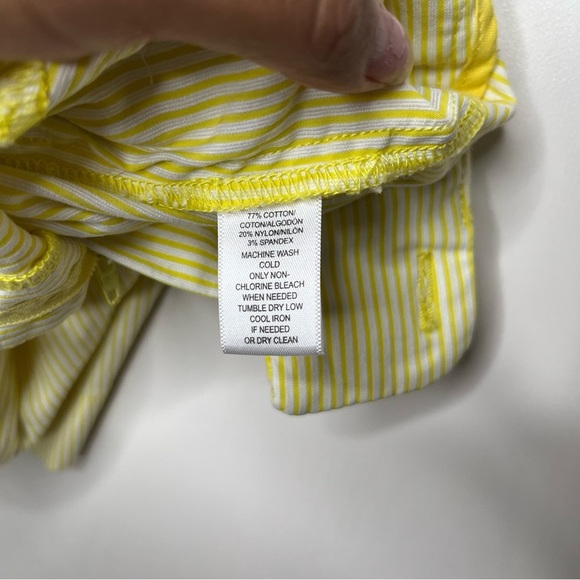 LOFT Yellow High Waist Tailored Shorts - Picture 4 of 6